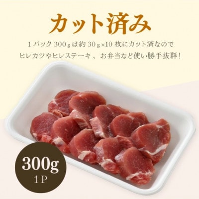 「福井県ブランド豚」ふくいポーク 豚ヒレ切り身 600g(300g × 2パック)