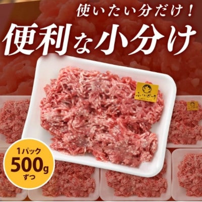 「福井県ブランド豚」ふくいポーク100% ミンチ 500g(500g × 1パック)
