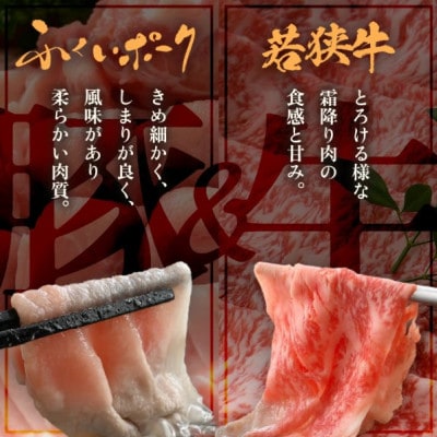 「福井県ブランド肉」贅沢食べ比べ 若狭牛 ふくいポーク 合計1.4kg