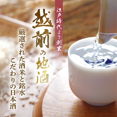 【発送月固定定期便】お楽しみ 越前の地酒 四季の日本酒飲み比べ 計720ml × 8本 全4回