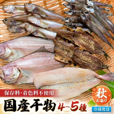 「先行予約」珍しい冷蔵発送!魚屋のこだわり干物「秋にお届け干物セット」 保存料・着色料無添加