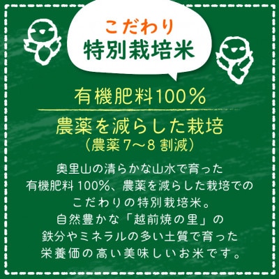 【つなごう!奥里山農耕】 特別栽培米コシヒカリ「そよ風田んぼ」10kg(有機肥料100%)