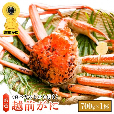【1月より順次発送】越前がに 700g(小)