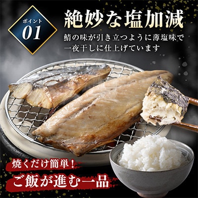 【のし付】鯖の一夜干し 約1kg(半身7切)網元漁師「福丸」厳選干物!