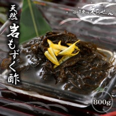 福井県越前産 天然 岩もずく酢 800g(100g &times; 8P)【小分け】