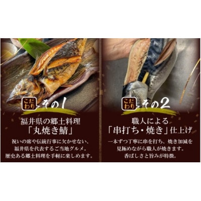 【福井県 名物】丸焼き鯖 二本 職人の焼きで香ばしくジューシー