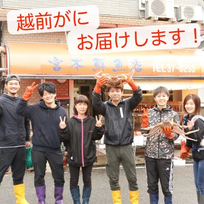 〈浜茹で〉越前がに　1.3kg以上×1杯【1月中旬頃より順次発送】
