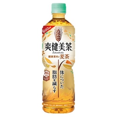 【コカ・コーラ社】爽健美茶 健康素材の麦茶600mlペット×24本