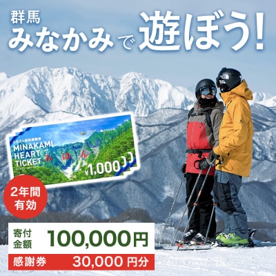 ふるさと納税感謝券「MINAKAMI HEART TICKET」30,000円分