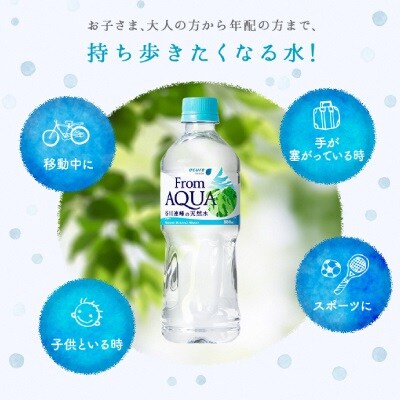 【JR東日本クロスステーション】From AQUA 谷川連峰の天然水　550ml×24本×2箱