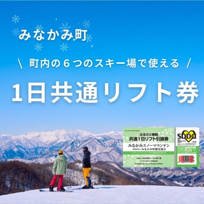 みなかみ町内スキー場 ふるさと納税共通1日リフト券(引換券)1枚