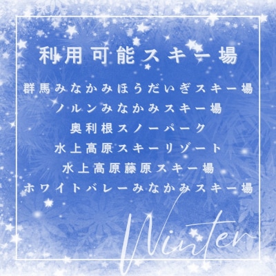 みなかみ町内スキー場 ふるさと納税共通1日リフト券(引換券)1枚