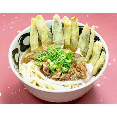 福岡発　あごだし・肉ごぼう天うどん　6人前
