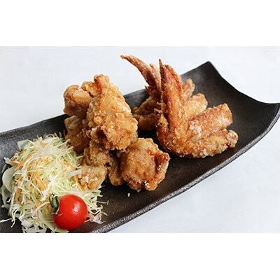 【からあげ　いち丸】若鶏のから揚げ　骨なしもも肉600g x 2、手羽先500g x 2