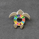 美波町 SDGs カメ ピンバッジ