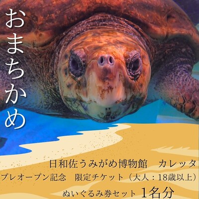 プレオープン記念　限定チケット(大人:18歳以上)ぬいぐるみ券セット　1名分