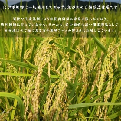 【美波町・赤松地区発】 赤松女性部の手作り味噌 ー定期便3ヵ月