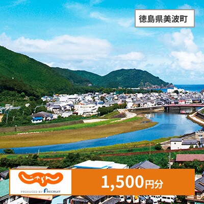 【じゃらんふるさと納税クーポン】 徳島県美波町でつかえる1,500円 クーポン