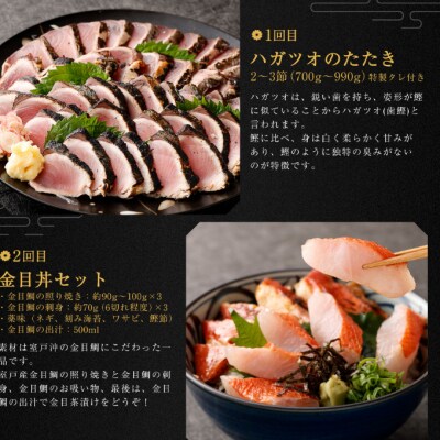 料亭花月～人気海鮮～【6回お届け定期便】