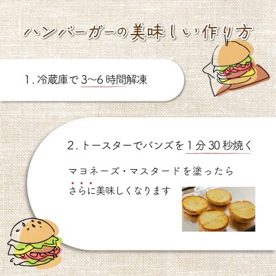 土佐和牛&四万十ポーク合い挽きハンバーガーセット【7人前】