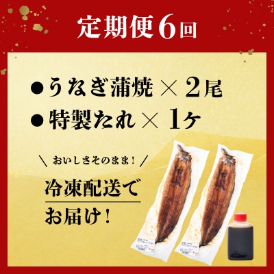 ヤマジュウ厳選!国産蒲焼き2尾【6回定期便】