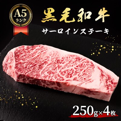A5ランク黒毛和牛サーロインステーキ　250g×4枚