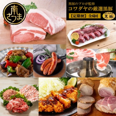 【定期便 全6回】黒豚のプロフェッショナル「コワダヤ」の厳選黒豚味わい尽くしコース 鹿児島 南さつま