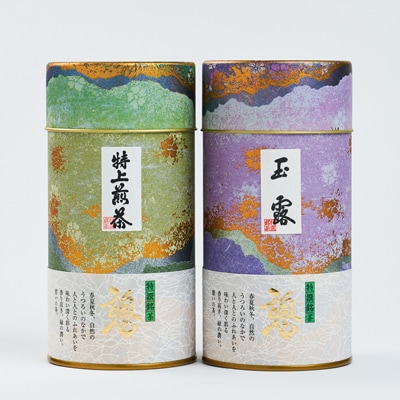 和束茶ギフトセット(松)　玉露150g×1袋、特上煎茶150g×1袋　上香園