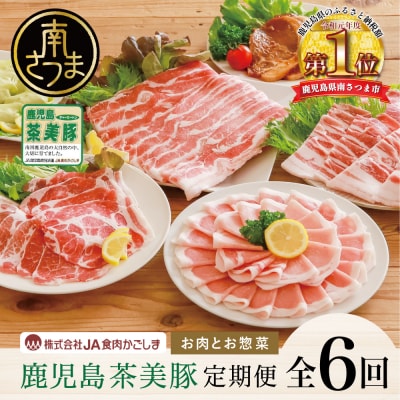 【ブランド豚定期便 全6回】鹿児島茶美豚 お肉とお惣菜の定期便 JA食肉かごしま