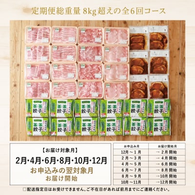 【ブランド豚定期便 全6回】鹿児島茶美豚 お肉とお惣菜の定期便 JA食肉かごしま
