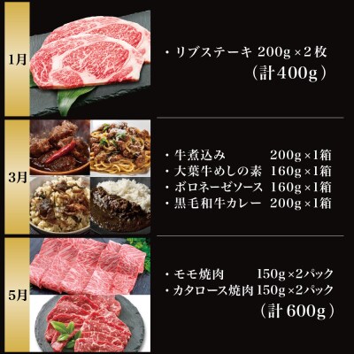 【全6回 プレミアムブランド和牛「小田牛」定期便 (～和～)】 鹿児島県産黒毛和牛