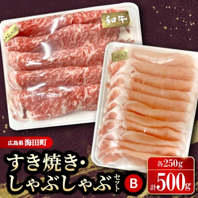 すき焼き・しゃぶしゃぶセットB(和牛250g　豚肉250g)