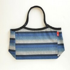 【遠州綿紬&ROOTOTE】トートバッグ habituel-ハビチェル-夜富士