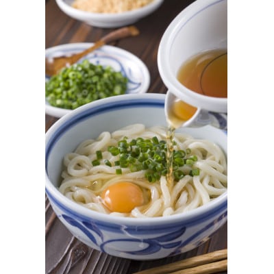 岡坂商店 本場讃岐うどん「二番」 半生タイプ 300g×3袋 めんつゆ付 9食分