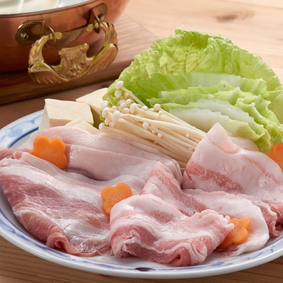 信州飯田ブランド豚「幻豚」焼しゃぶにもおすすめ! しゃぶしゃぶ用バラ&モモ(合計1kg)セット