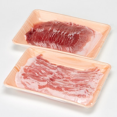 信州飯田ブランド豚「幻豚」焼しゃぶにもおすすめ! しゃぶしゃぶ用バラ&モモ(合計1kg)セット