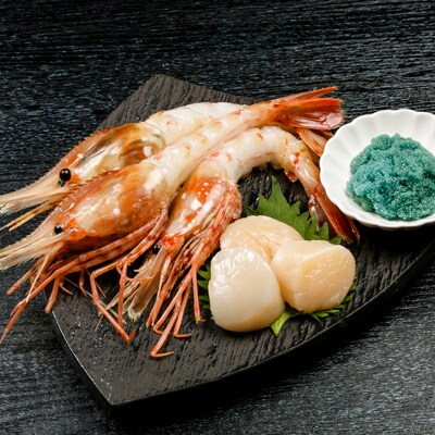 厳選品 刺身用ボタンエビ大サイズ1kg 刺身用ホタテ500g たっぷり1 5kgセット お礼品詳細 ふるさと納税なら さとふる
