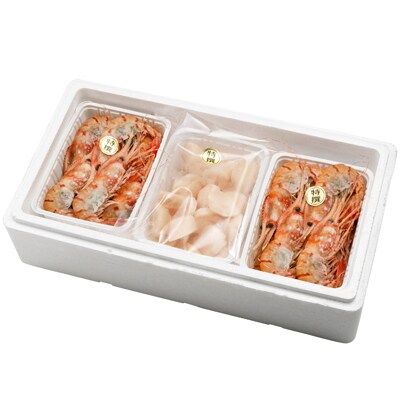 【厳選品】 刺身用ボタンエビ大サイズ1kg + 刺身用ホタテ500g たっぷり1.5kgセット