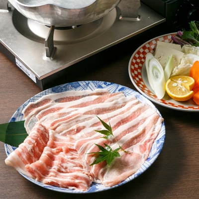 【のし付き】ロースたっぷり!しゃぶしゃぶセット 1.2kg　諫早平野の米で育てた諫美豚(かんびとん)