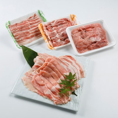 【のし付き】ロースたっぷり!しゃぶしゃぶセット 1.2kg　諫早平野の米で育てた諫美豚(かんびとん)