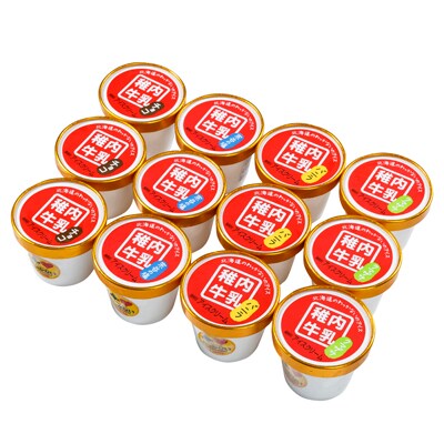 稚内牛乳 アイスクリーム4種12個セット(バニラ、チョコ、宗谷の塩、稚内産クマザサ)