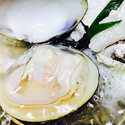 活はまぐり木箱入り、ドカンと4kg!わかKARA特製鍋のだし付