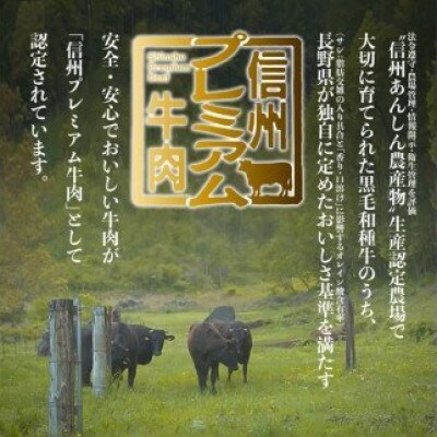 ☆冷蔵お届け☆熟鮮!信州プレミアム牛肉　特撰霜降り焼肉(500g)