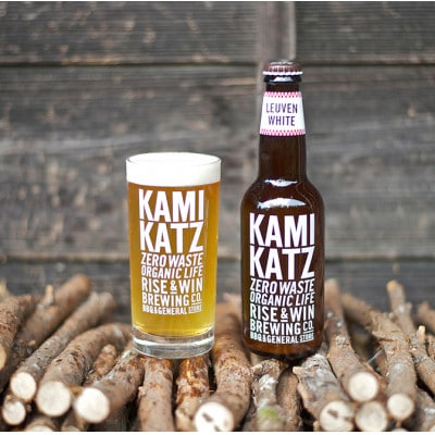 カミカツビール　ルーベンホワイト2本とグラスセット