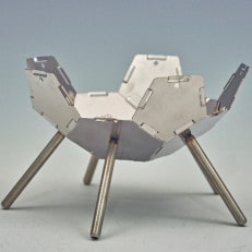 ハンゴーコンロ研究所　コンパクトで軽量な焚き火台『KIKYO-M[R]』基本キット(1～3人) | ふるさと納税のお礼品