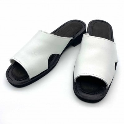 WRAP SANDALS/ラップサンダル　 ホワイト×ブラック　24(24.0～24.5cm)