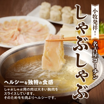 名古屋コーチンしゃぶしゃぶ&コーチンシュウマイセット[003D01]