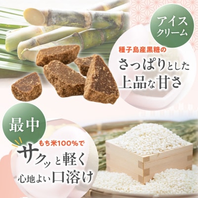 【卵・小麦粉不使用】黒糖LOVE最中アイス 8個入り[054W01]