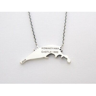 織田信長公　麒麟の花押ペンダントネックレス　40cm [016K01-01]