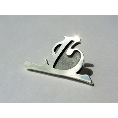 徳川家康公 花押ブローチ[016K14]